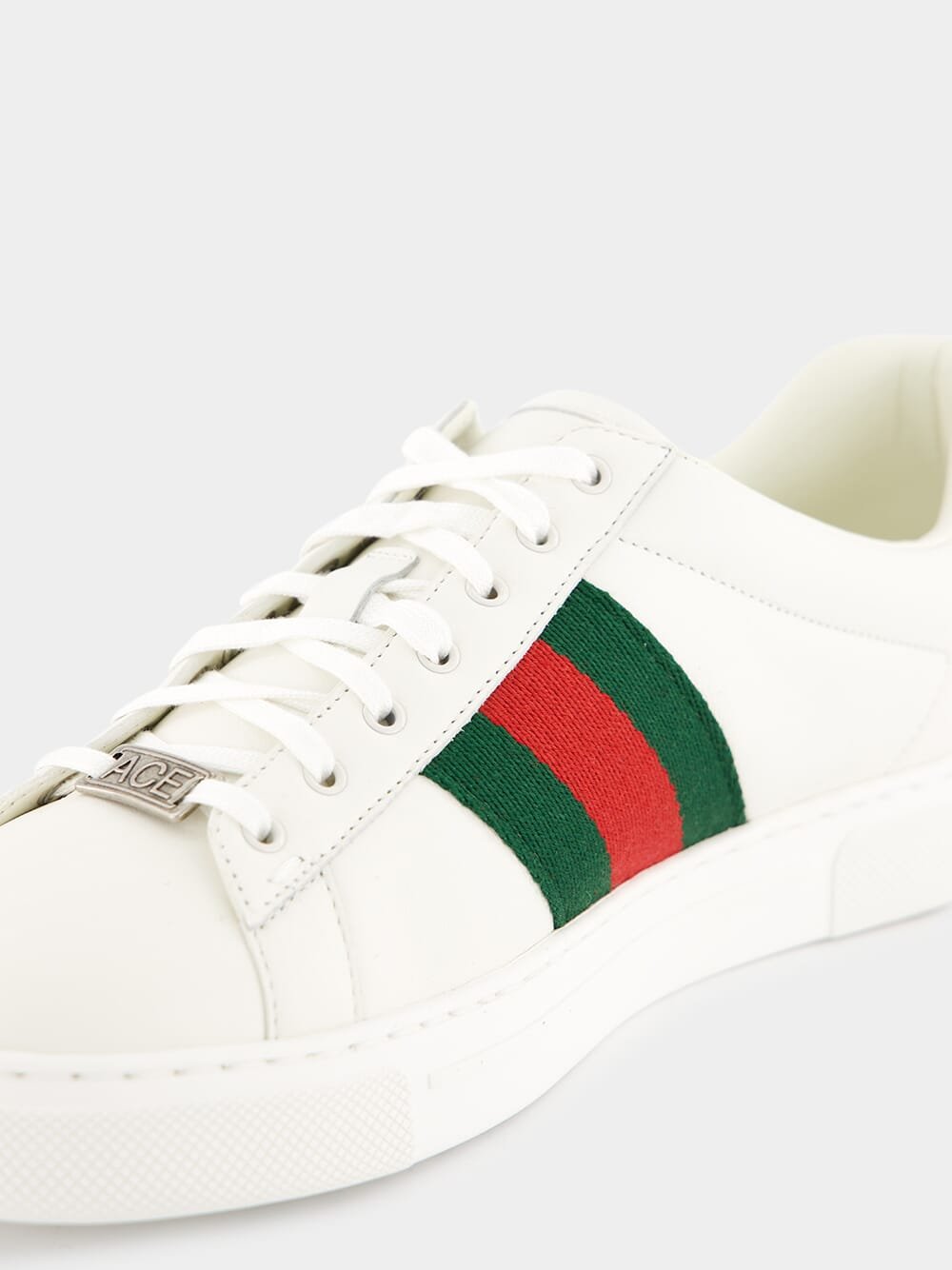 Gucci Green and Red Web Ace Sneakers Fashion Clinic