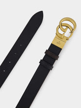 Gucci Double G Buckle Leather Reversible Belt