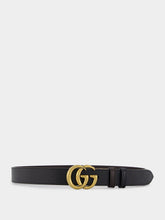 Gucci Double G Buckle Leather Reversible Belt