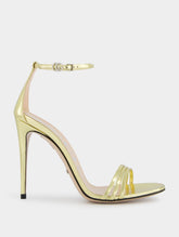 GucciHeeled Metallic 110mm Sandal at Fashion Clinic | PDP - Fashion Clinic