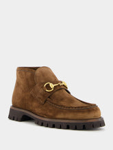 Gucci Horsebit-Detail Calf Suede Boots