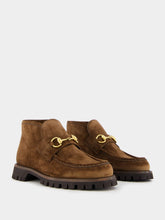 Gucci Horsebit-Detail Calf Suede Boots