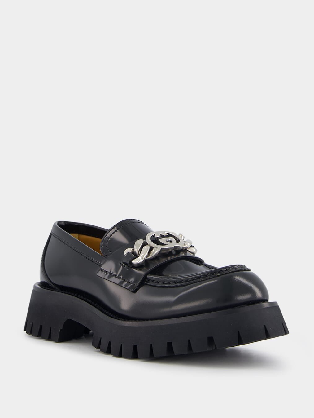 GucciInterlocking G Lug Sole Leather Loafers at Fashion Clinic