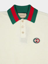 Gucci Knit Cotton Polo T-Shirt With Web