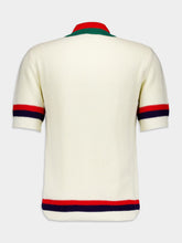 Gucci Knit Cotton Polo T-Shirt With Web