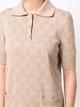 Gucci Lamé GG polo dress