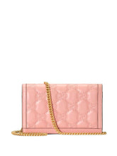 Gucci Leather small matelassé chain wallet