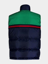 Gucci Logo-Appliqué Satin Padded Gilet