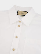 Gucci Logo-Embroidered Cotton Shirt