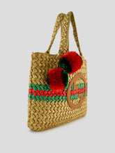 Gucci Medium Tote Bag In Natural Raffia Effect