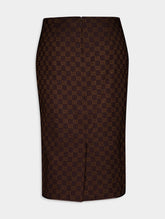Gucci Monogram Pattern Pencil Skirt