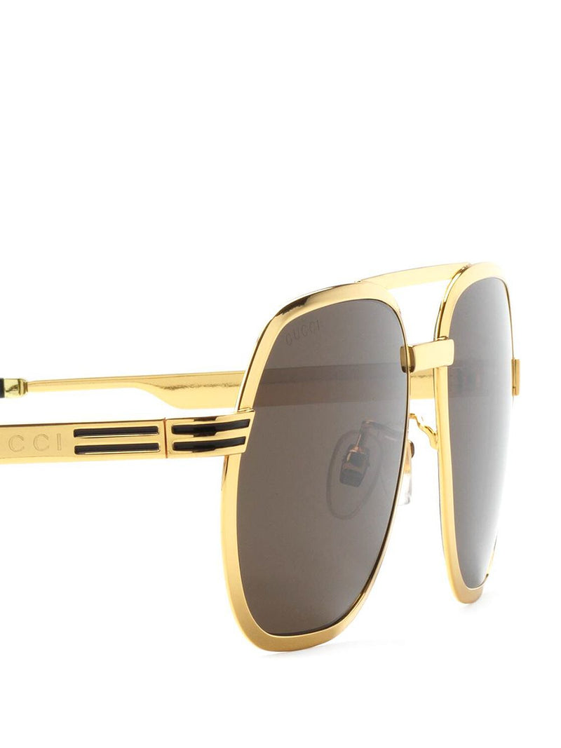 Gucci navigator sunglasses top with double g