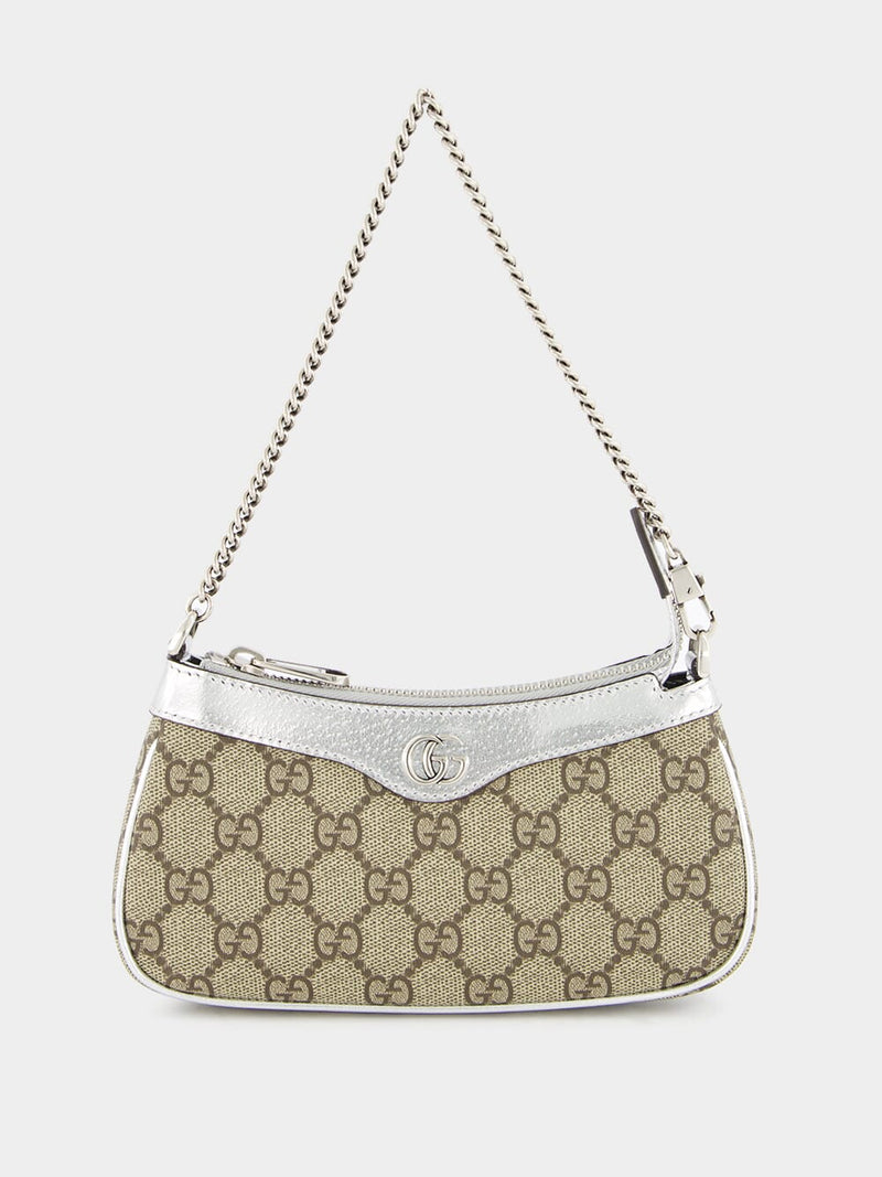 Gucci Ophidia Mini Bag Metallic Silver Leather Fashion Clinic