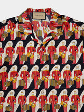 Gucci Porter Print Silk Twill Shirt
