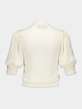 Gucci Puff-Sleeve Fine Knit Top