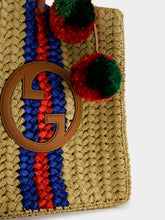 Gucci Raffia Tote Bag With Round Interlocking G