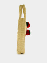 Gucci Raffia Tote Bag With Round Interlocking G