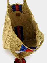 Gucci Raffia Tote Bag With Round Interlocking G