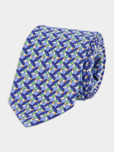 Gucci Round Interlocking G Belts Print Silk Tie