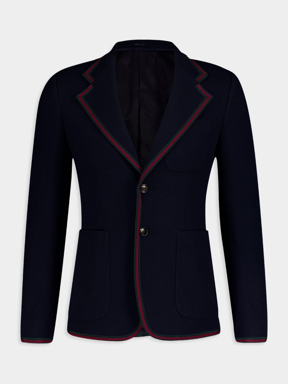 GucciSingle-Breasted Web Cotton Jersey Jacket at Fashion Clinic