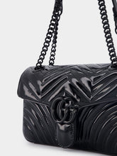 Gucci Small GG Marmont Patent-Leather Shoulder Bag