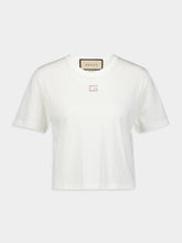 Gucci Square G rhinestone-embellished Cotton T-shirt
