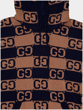 Gucci Supreme GG Intarsia-Knit Hoodie