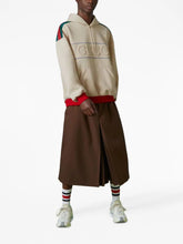 Gucci Web-Stripe Logo-Embossed Hoodie