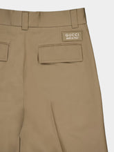 Gucci Wide-Leg Cotton Cargo Trousers