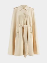 Gucci Wool Coat with Cape Sleeves