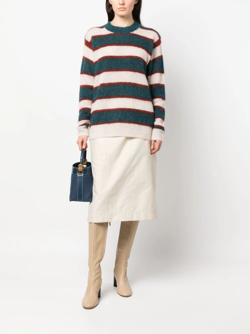 Isabel Marant ÉtoileDrussell Brushed-Effect Striped Mohair Jumper at Fashion Clinic