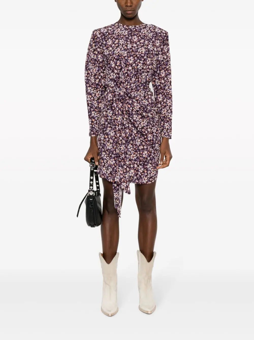 Isabel Marant ÉtoileGathered Floral-Print Minidress at Fashion Clinic