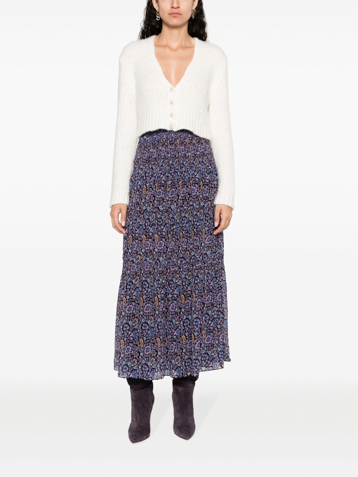 Isabel Marant ÉtoileMidi Printed Cotton Skirt at Fashion Clinic