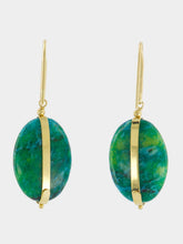 Isabel Marant Gemstone-Embellished Green Drop Earrings