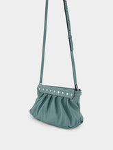 Isabel Marant Luzes Gathered Crossbody Green Leather Bag