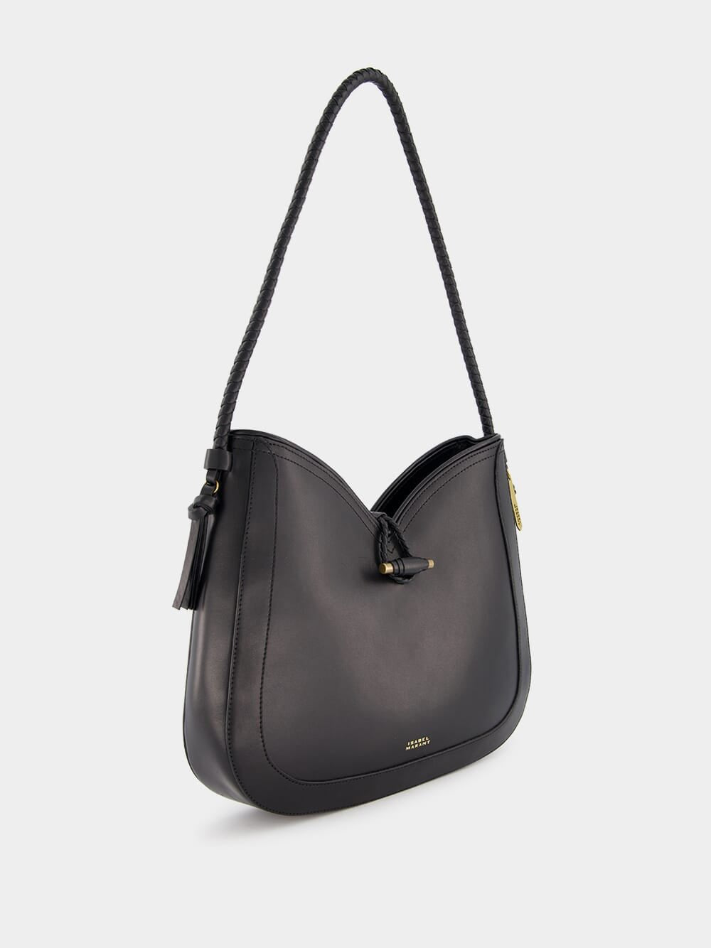 Isabel MarantVigo Leather Black Shoulder Bag at Fashion Clinic