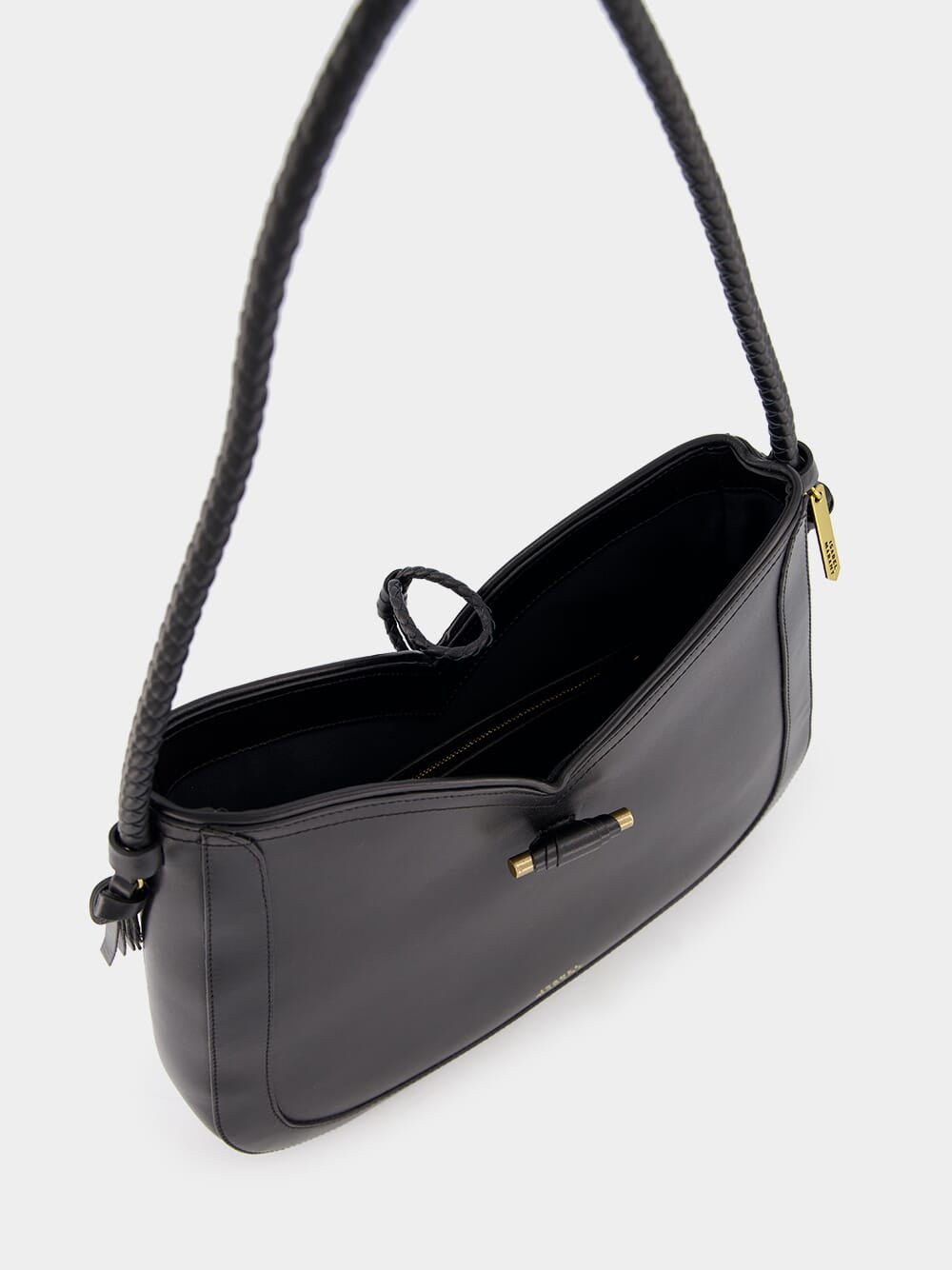 Isabel MarantVigo Leather Black Shoulder Bag at Fashion Clinic