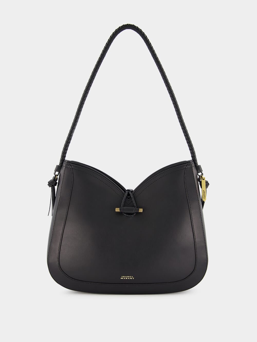 Isabel MarantVigo Leather Black Shoulder Bag at Fashion Clinic