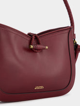 Isabel Marant Vigo Leather Shoulder Burgundy Bag
