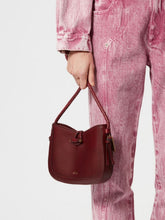 Isabel Marant Vigo Leather Shoulder Burgundy Bag