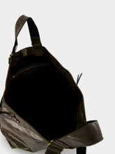 Isabel Marant Wardy Crinkle-Effect Leather Brown Tote Bag