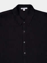 James Perse Classic Linen Black Shirt