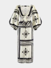 Johanna Ortiz Sachamama Linen Midi Dress