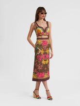 La DoubleJ Baia Floral-Print Midi Skirt