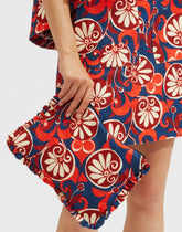 La DoubleJ Floral-Print Hand Pochette Clutch Bag