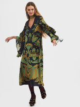 La DoubleJ Magnifico Silk Twill Midi Dress