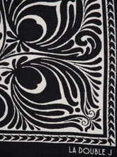 La DoubleJ Mix Tiles Black Wool Poncho