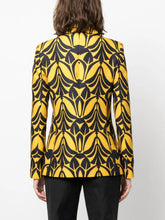 La DoubleJ Papyrus-Print Cady Wool Blazer