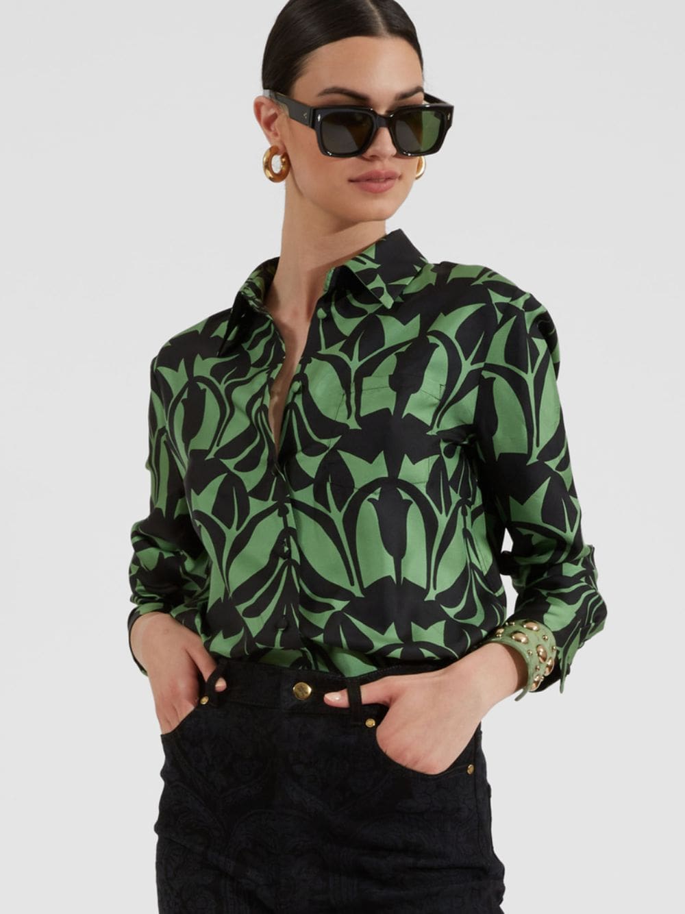 La DoubleJSilk Twill Boy Shirt at Fashion Clinic