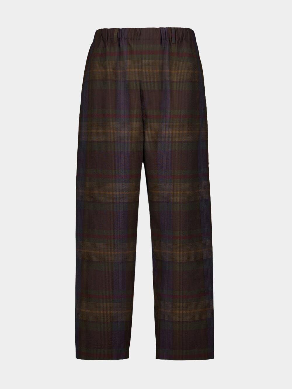 LemairePlaid-Check Tapered Wool Trousers at Fashion Clinic